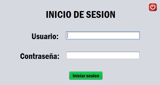 Inicio de sesión