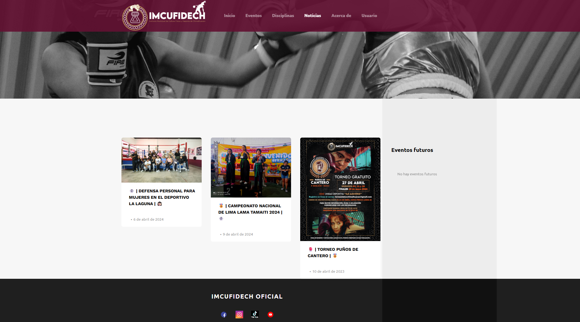 Sección de noticias