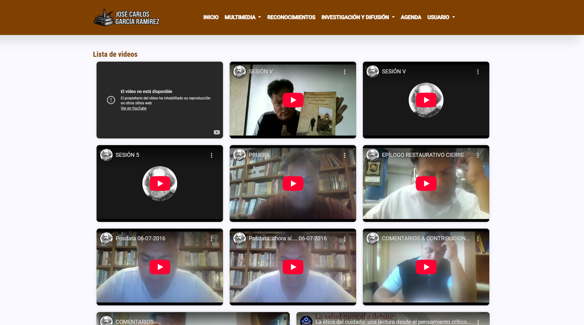 Galería de videos